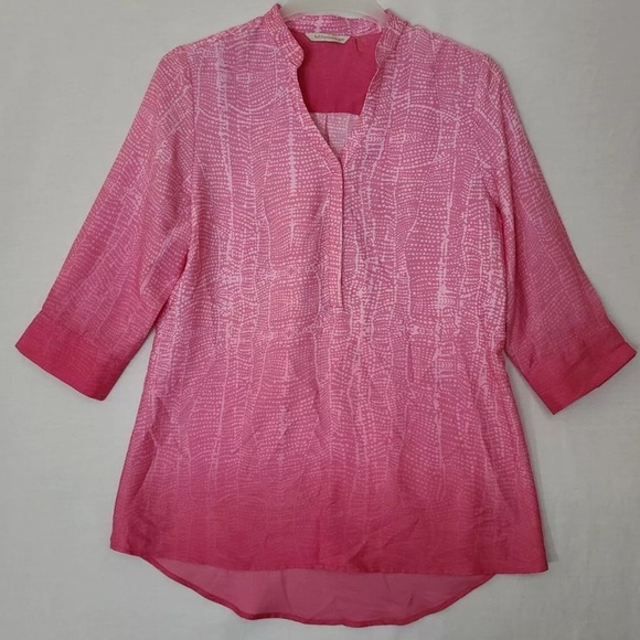 Soft Surroundings Henley Tunic Top Size M - Picture 2 of 6